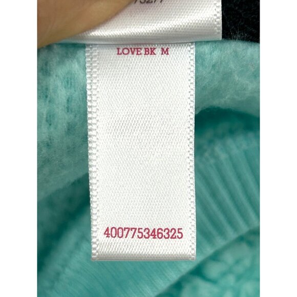 So Intimates Women’s Sweatshirt Blue Green M Sherpa Soft Cozy Casual Round Neck - Picture 13 of 13